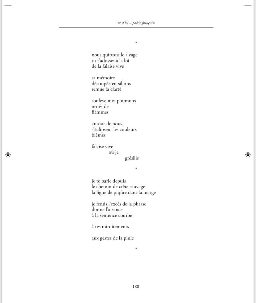 «Sur ton front broder le roulis des vagues», revue La Forge