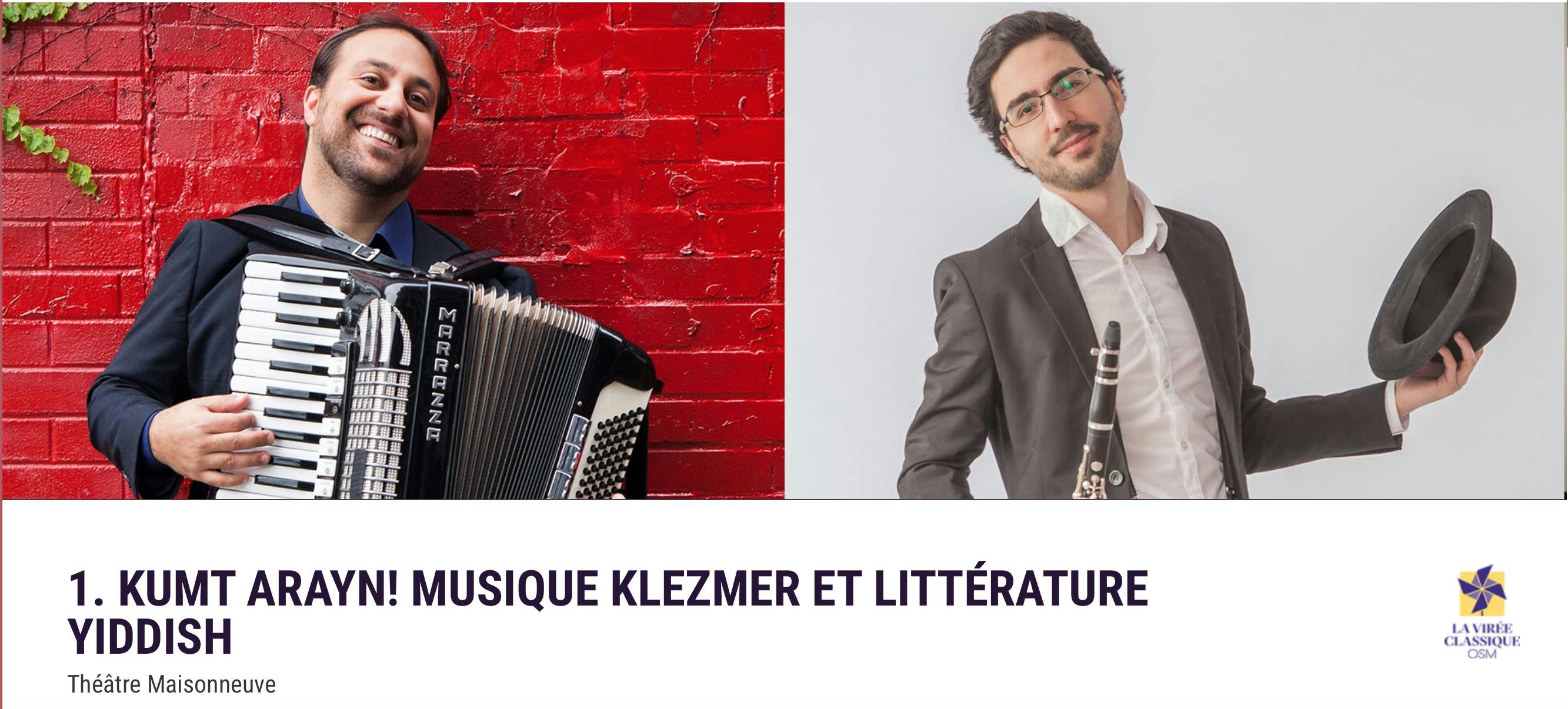 Concert OSM : Musique klezmer et littérature yiddish