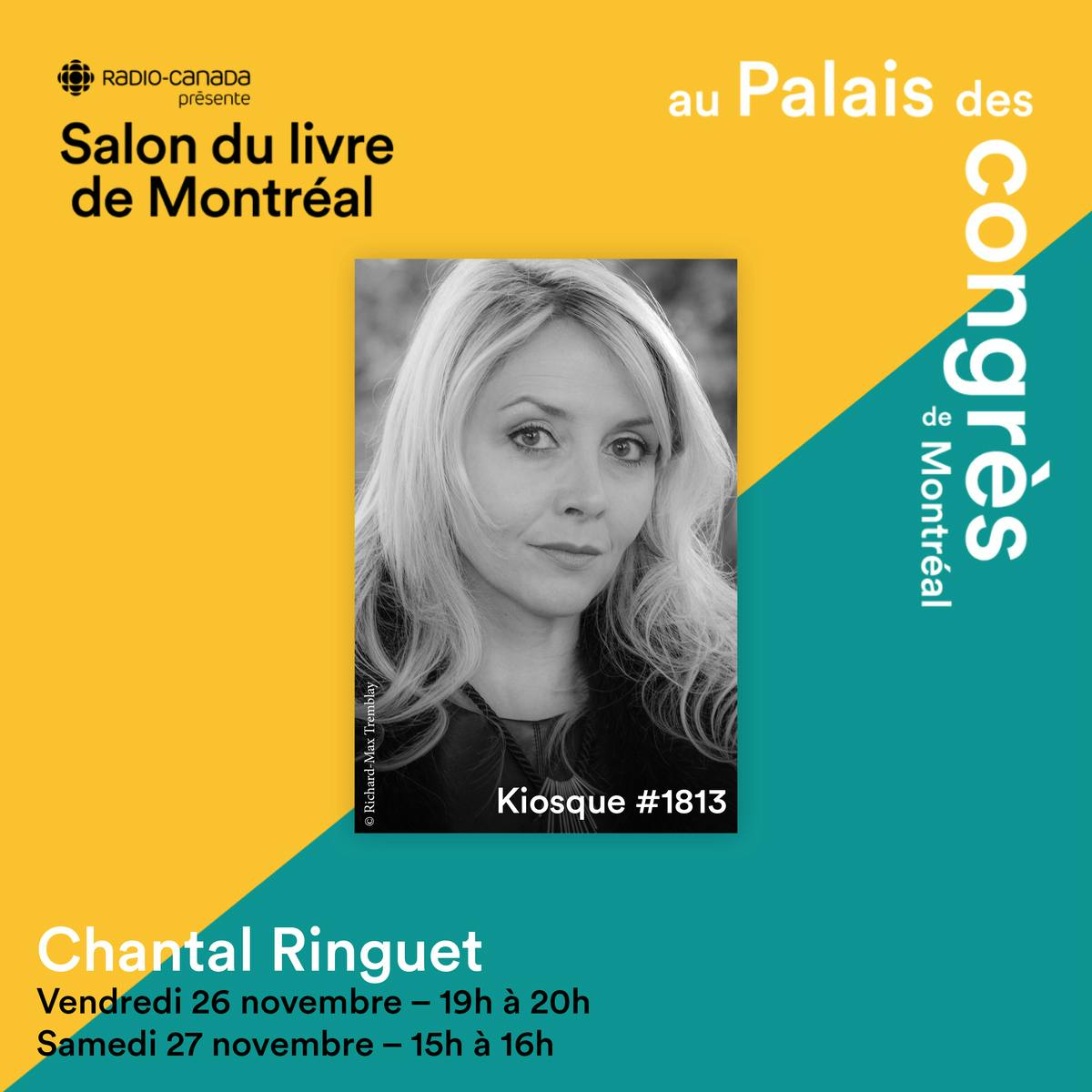 Salon du livre de Montréal - Chantal Ringuet - 2021
