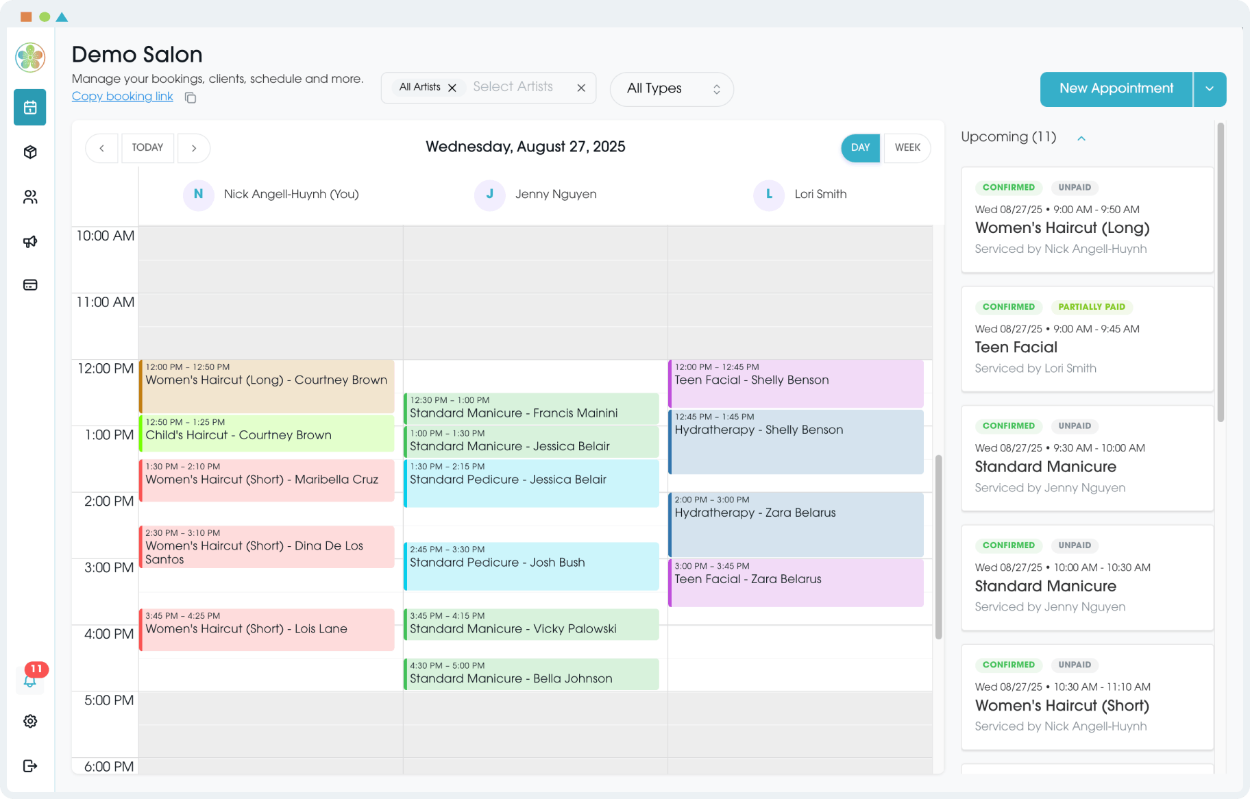 Screenshot of Pagoda's Booking Platform