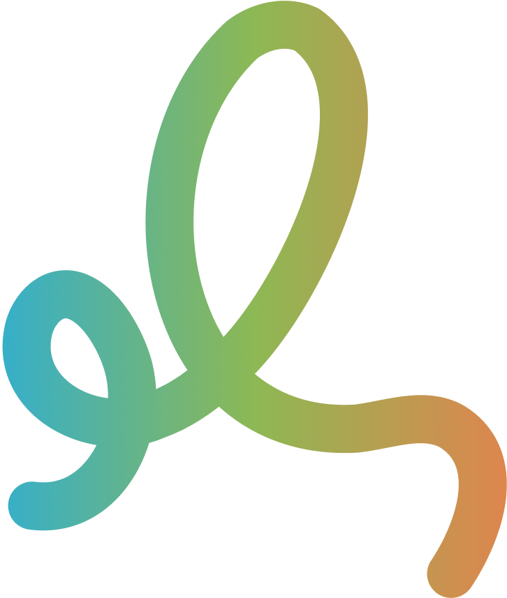 Squiggly line doodle with Pagoda brand colors