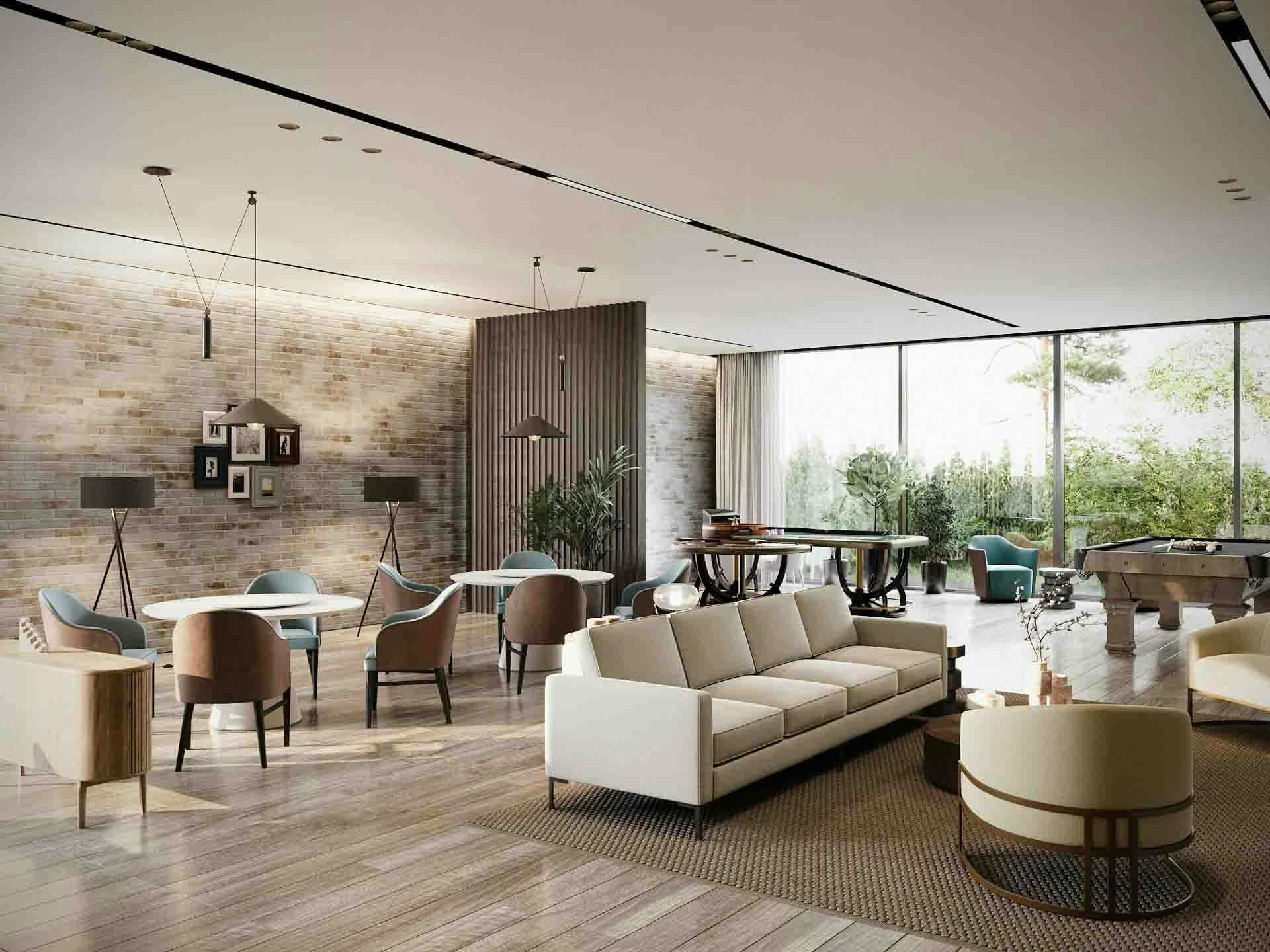 Stylish custom senior living furniture in modern space.