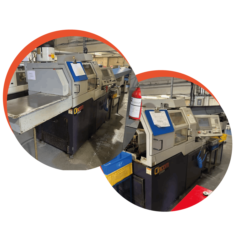 2 x Citizen CINCOM L20 Sliding Head Lathes with Bar Feeders