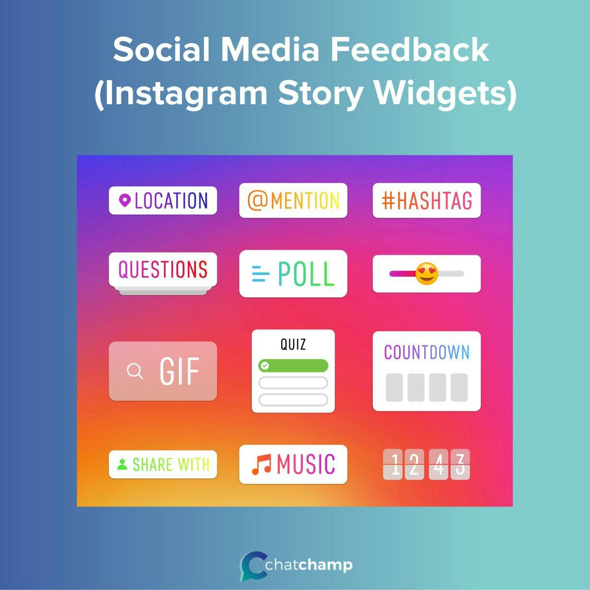Social Media Feedback, Instagram Story Widgets