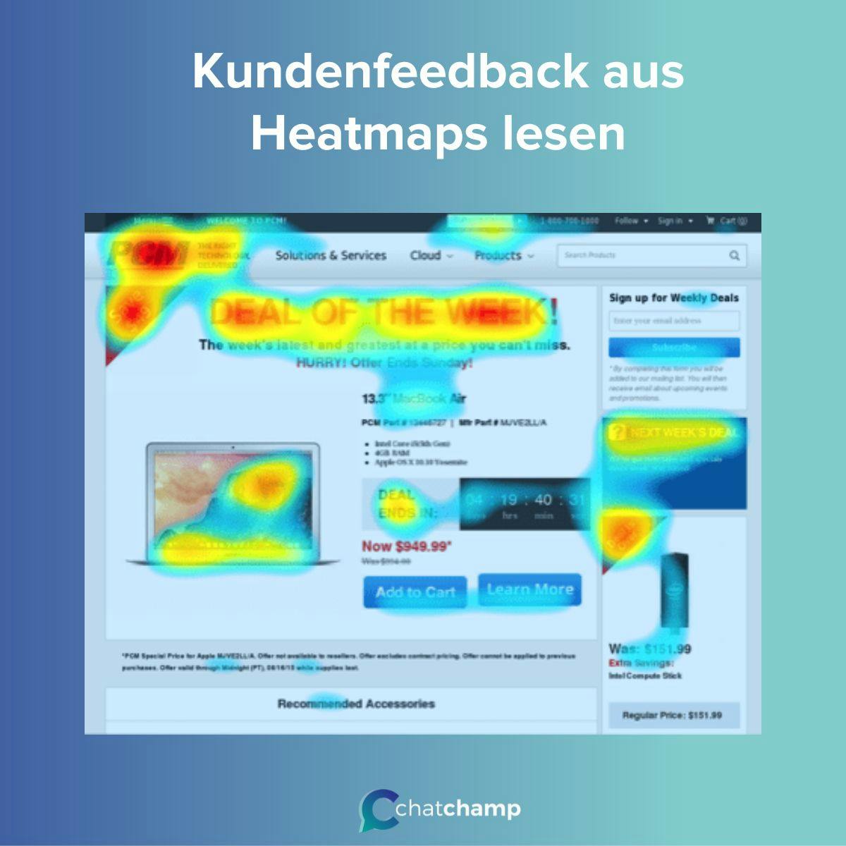Kundenfeedback aus Heatmaps lesen