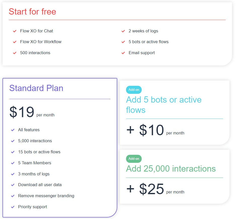 flow xo pricing