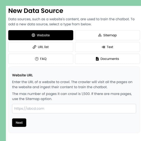 add data sources