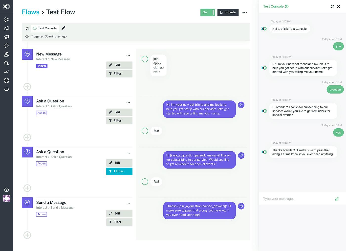 flowxo chatbot