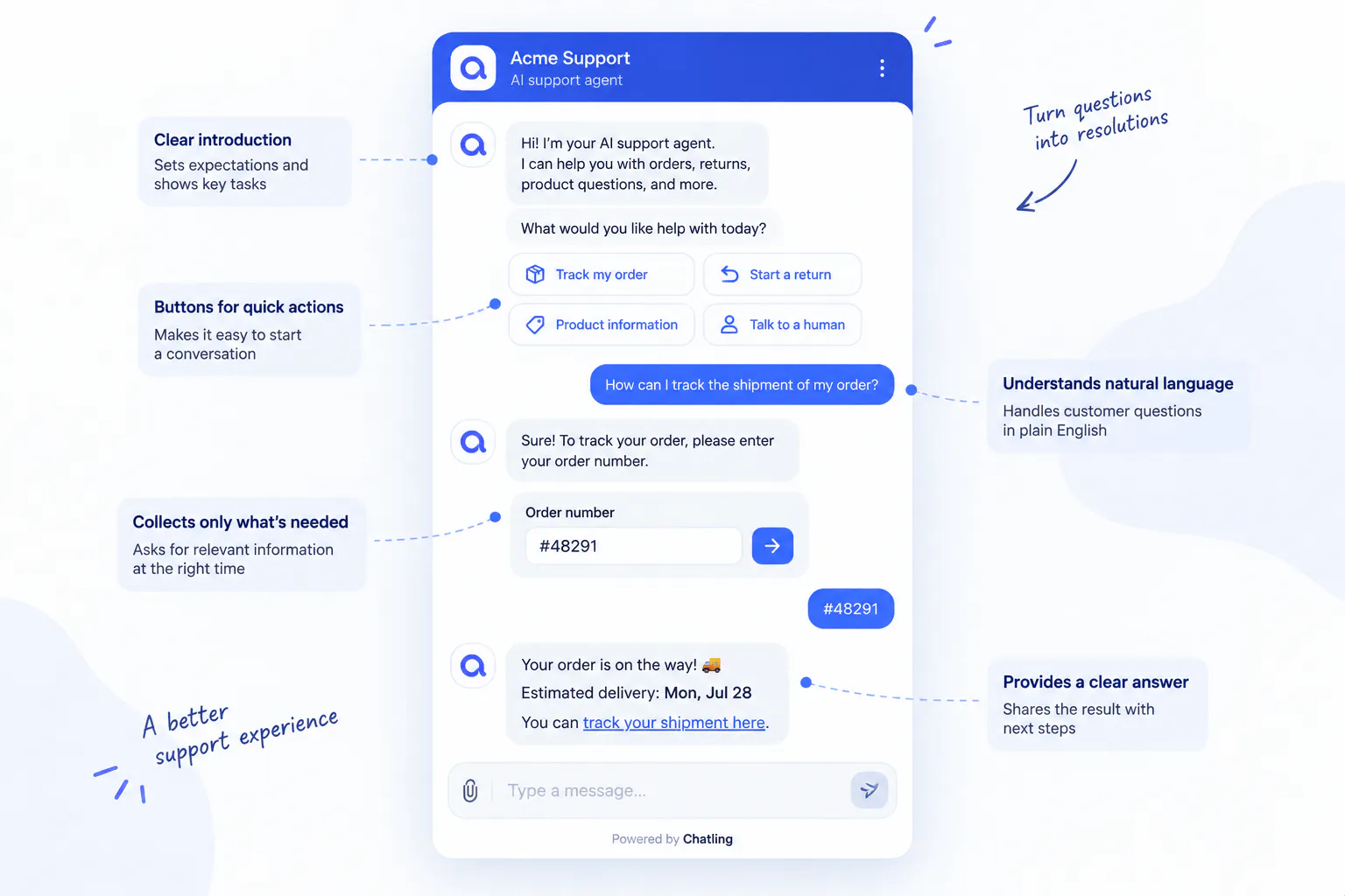 design a chatbot conversation