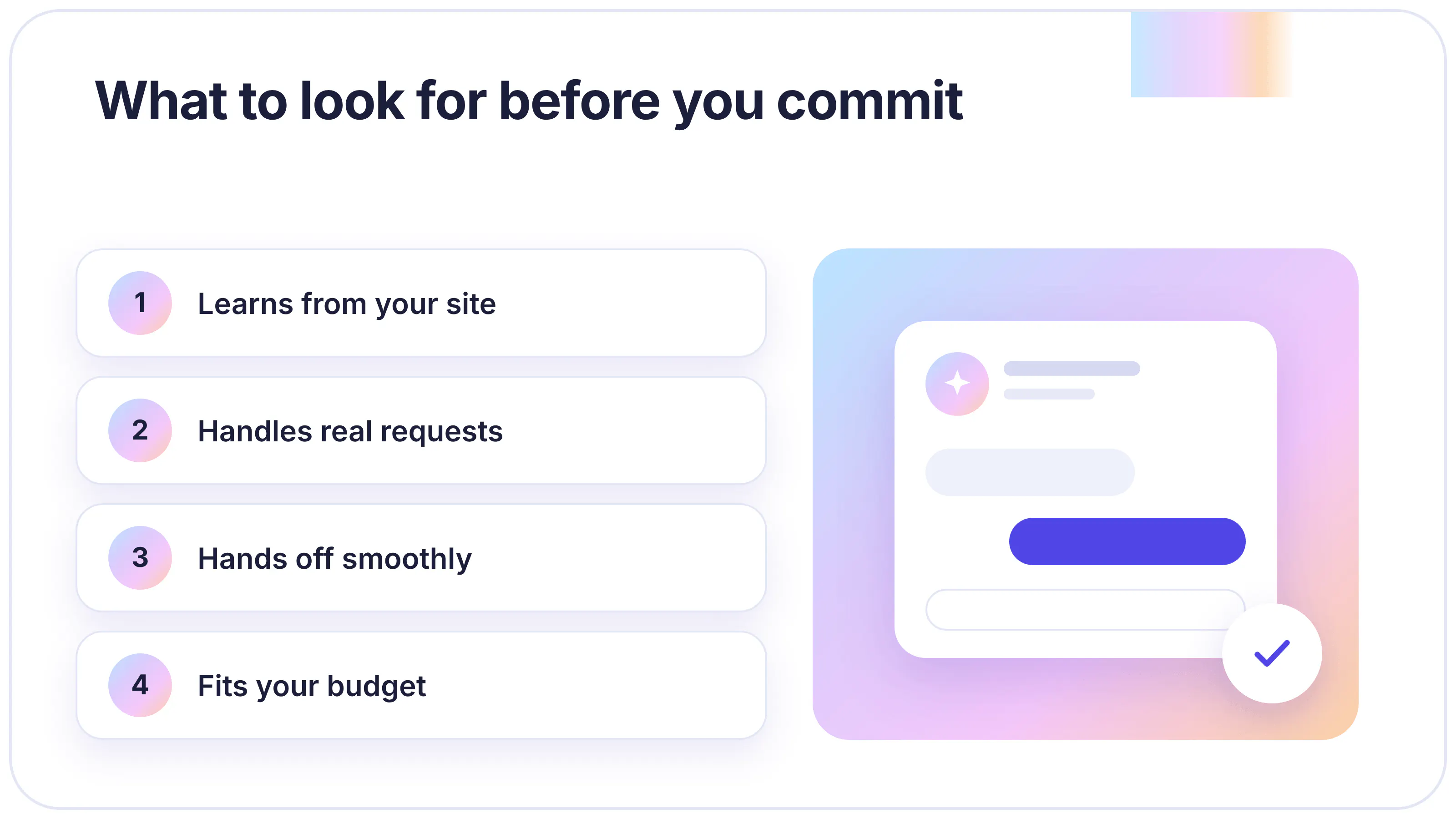 Ai customer service checklist