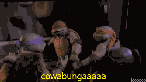"cowagbungaaaaa" Turtles