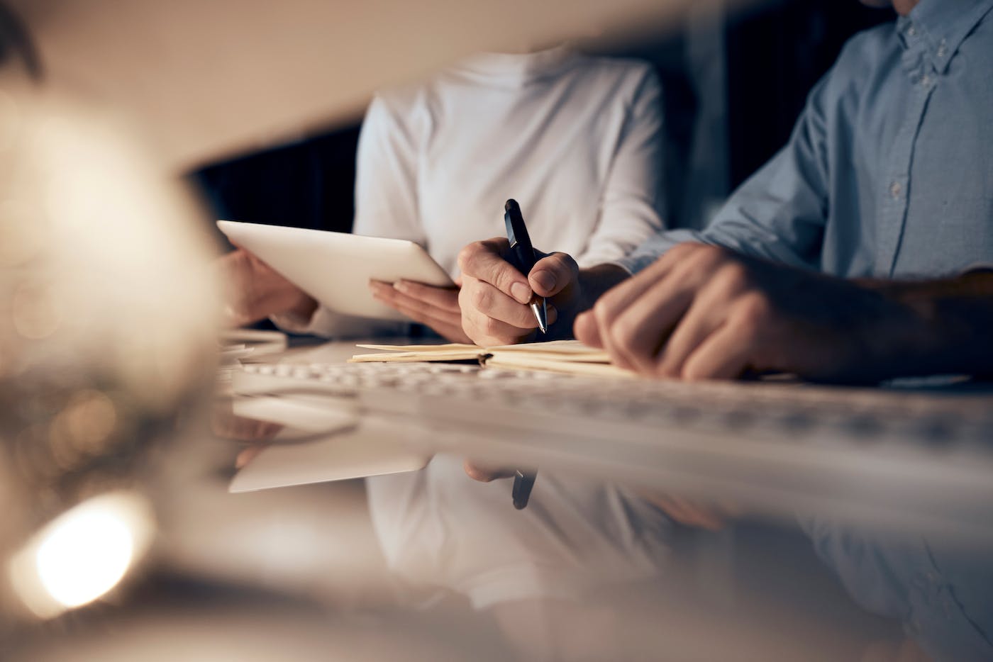 Developers working at desk