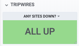 Grafana single stat for up status