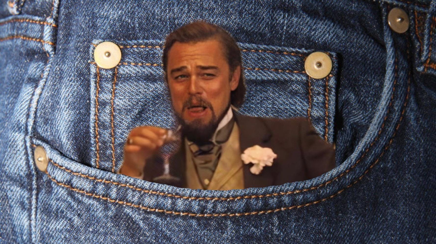 leo dicaprio pocket meme