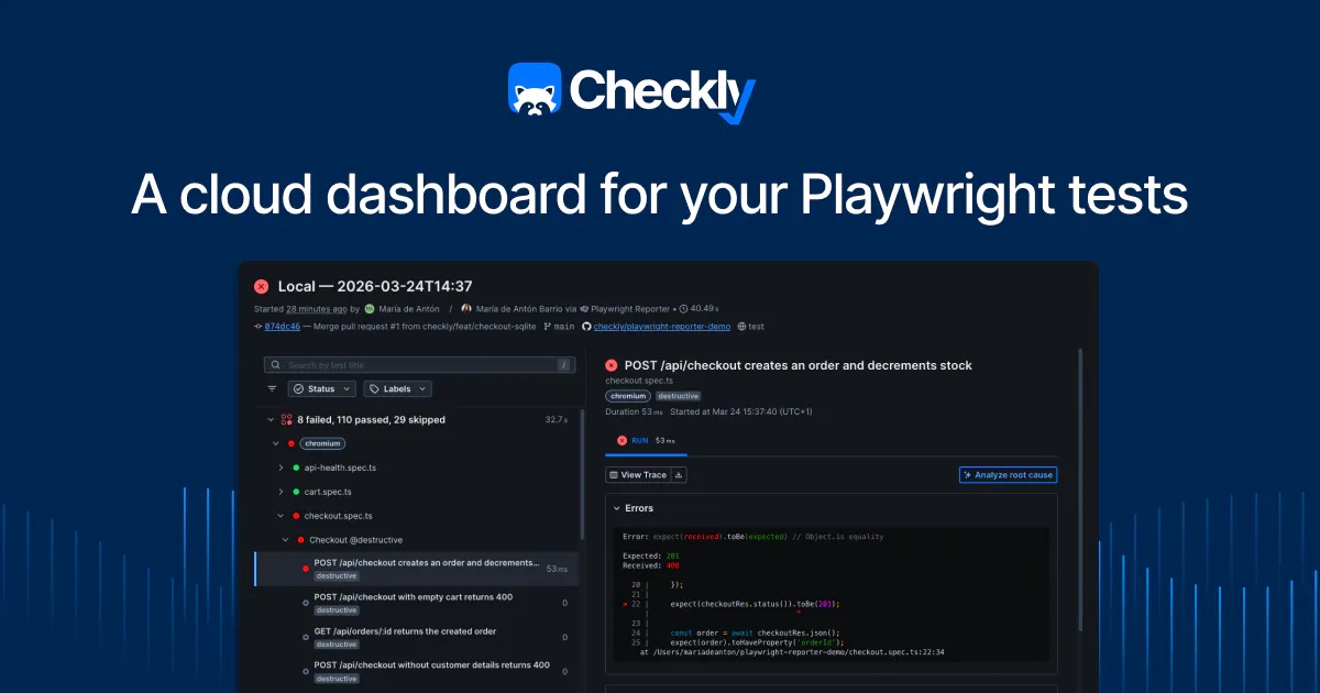 Checkly Playwright Reporter: Your Playwright Test Results, Somewhere ...