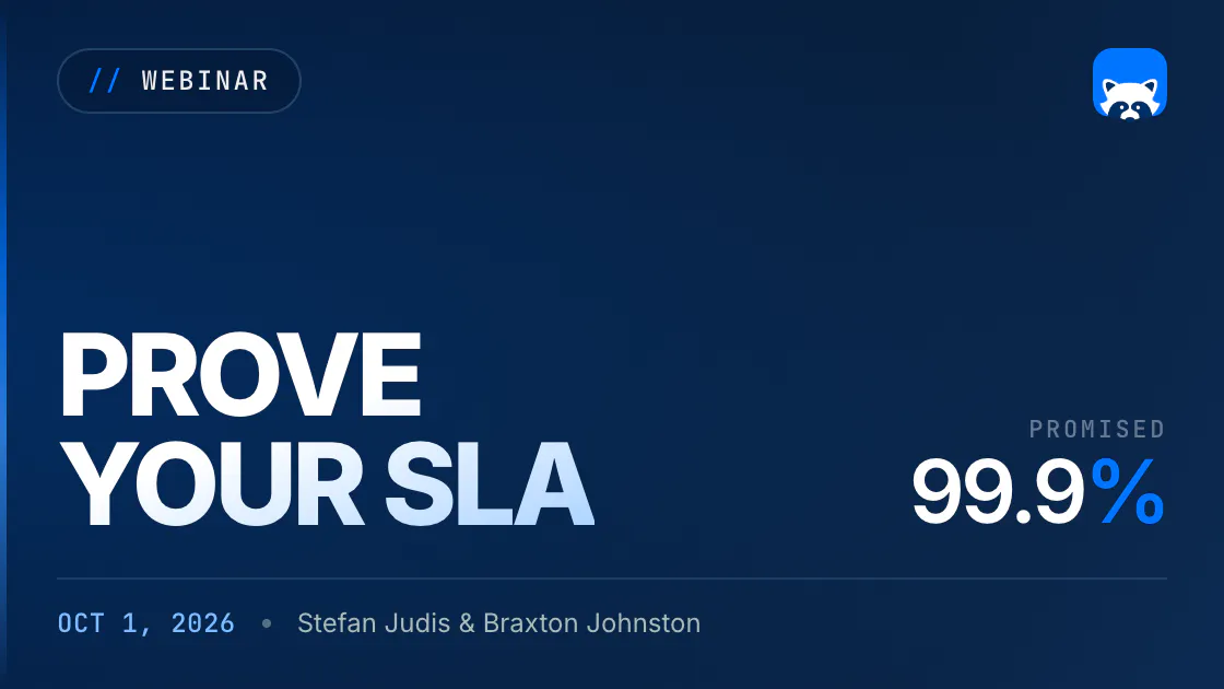 Prove Your SLA: Monitoring for SRE Teams — Checkly event banner