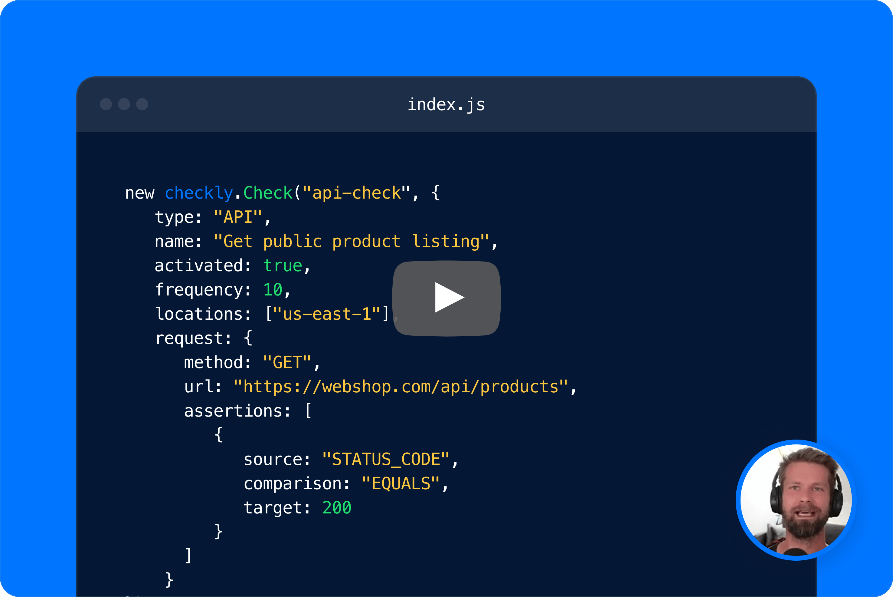 Checkly code