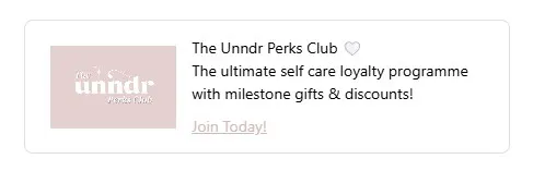 unndr call to action checkout component