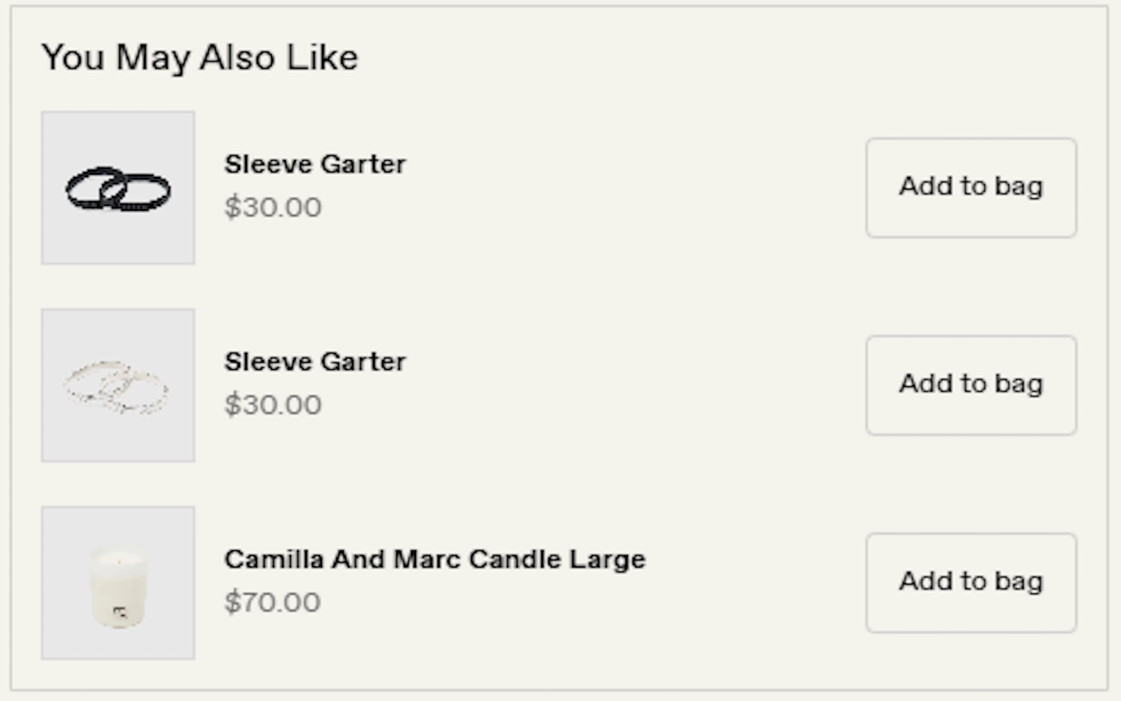 Camilla and Marc checkout upsell