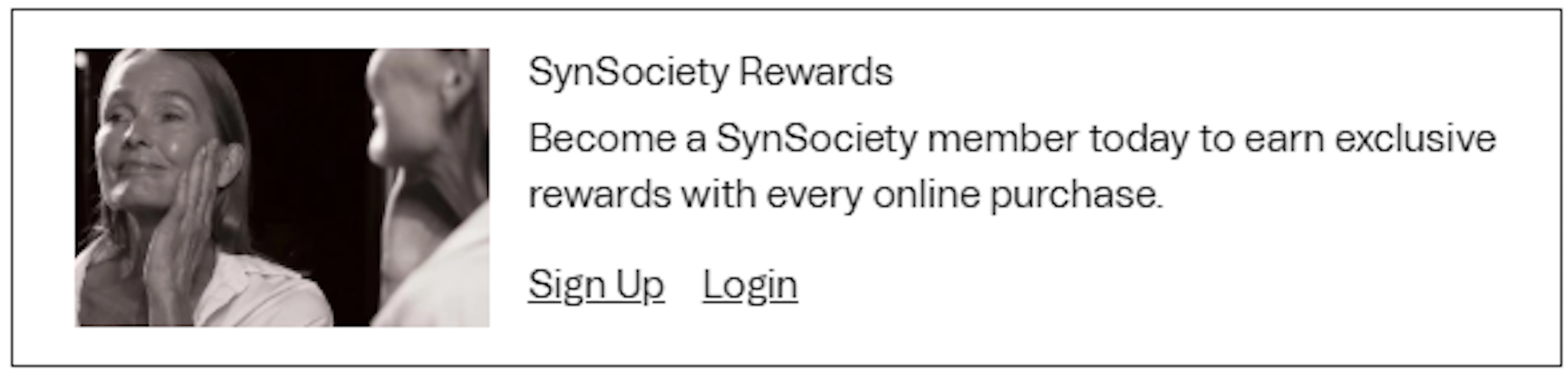 Synergie Skin call to action Checkout Components