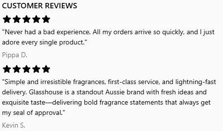 Checkout components customer reviews