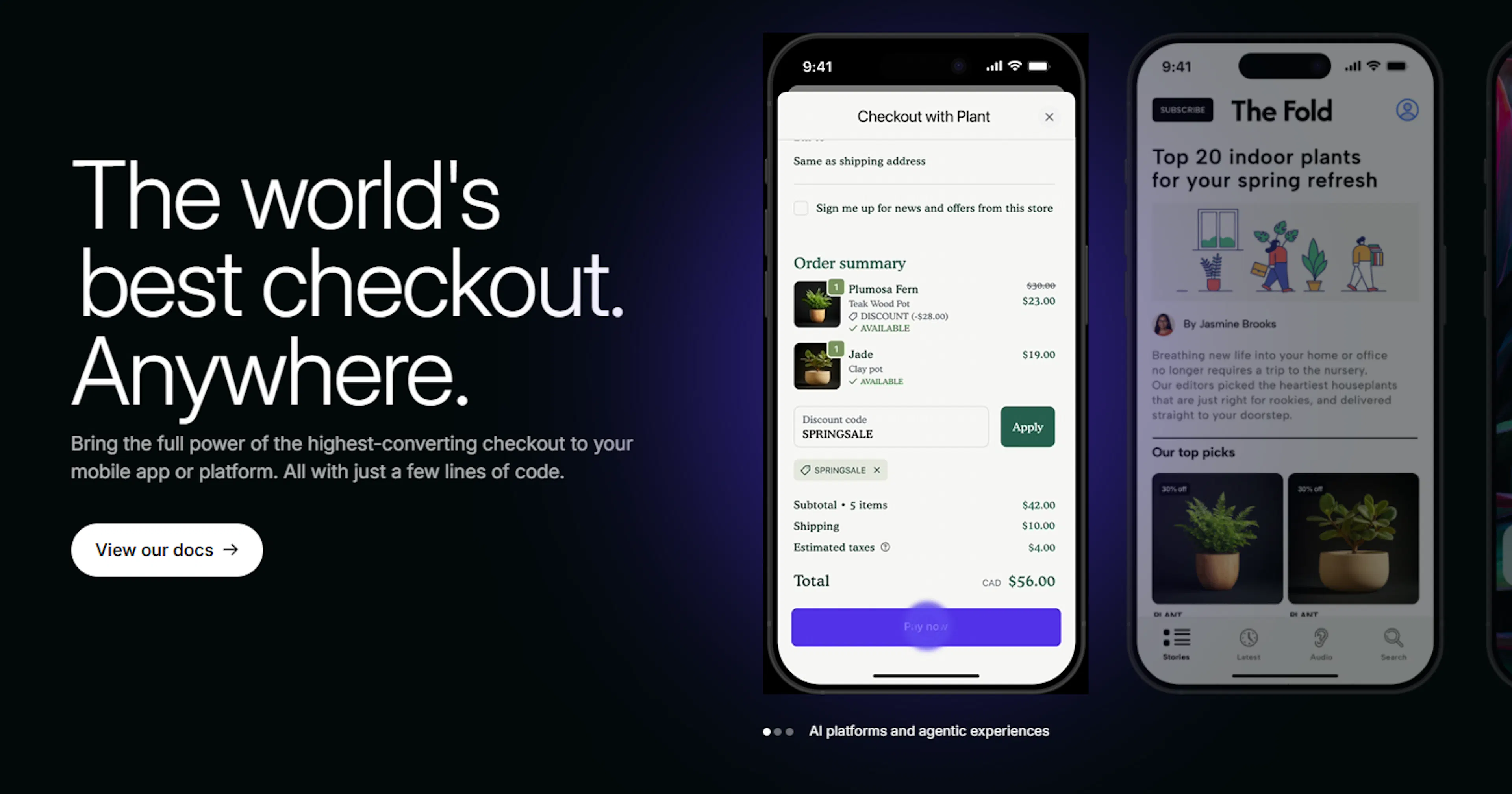 Checkout Components | Agentic commerce