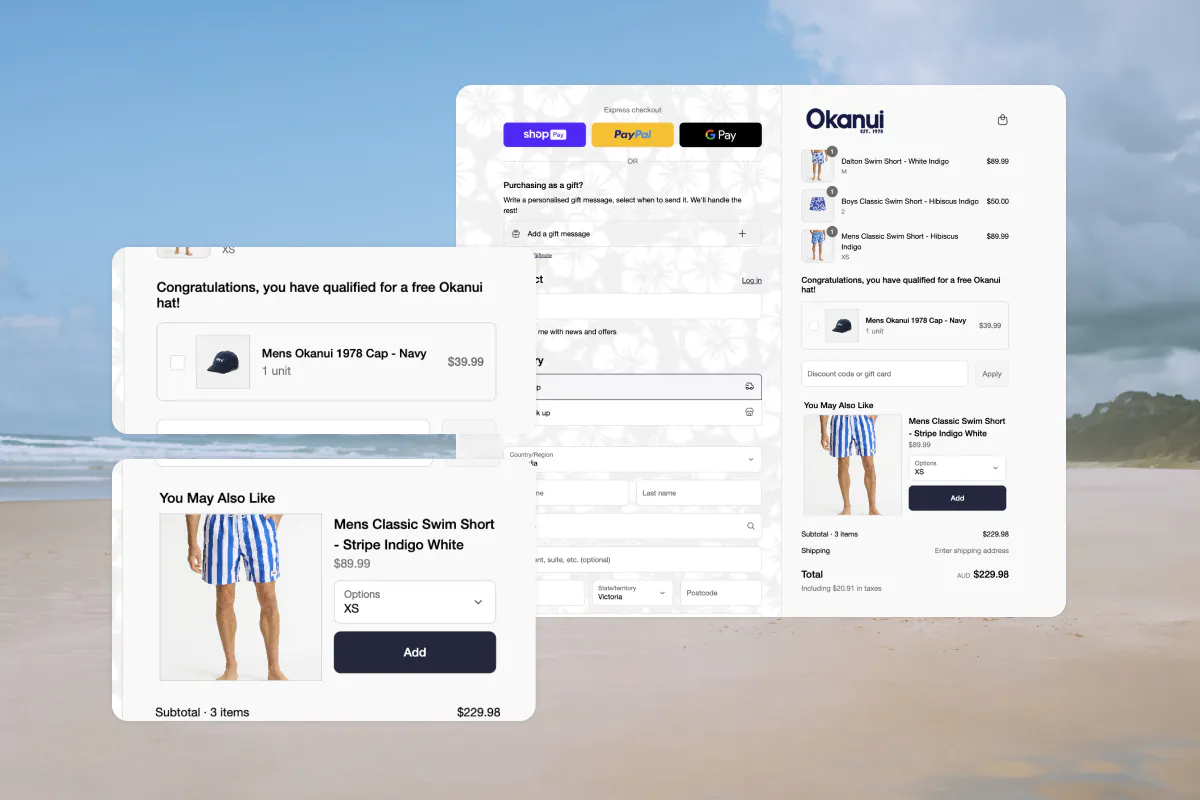 Okanui Checkout Components