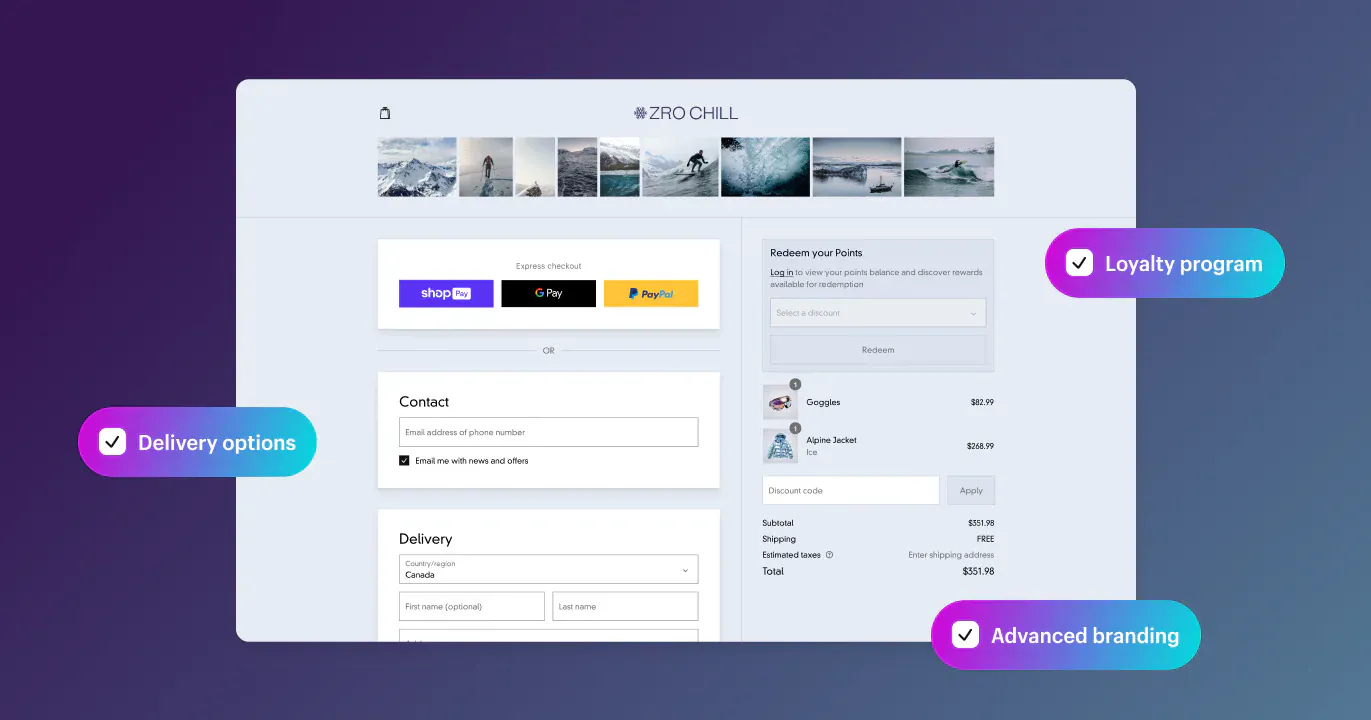 Checkout extensibility