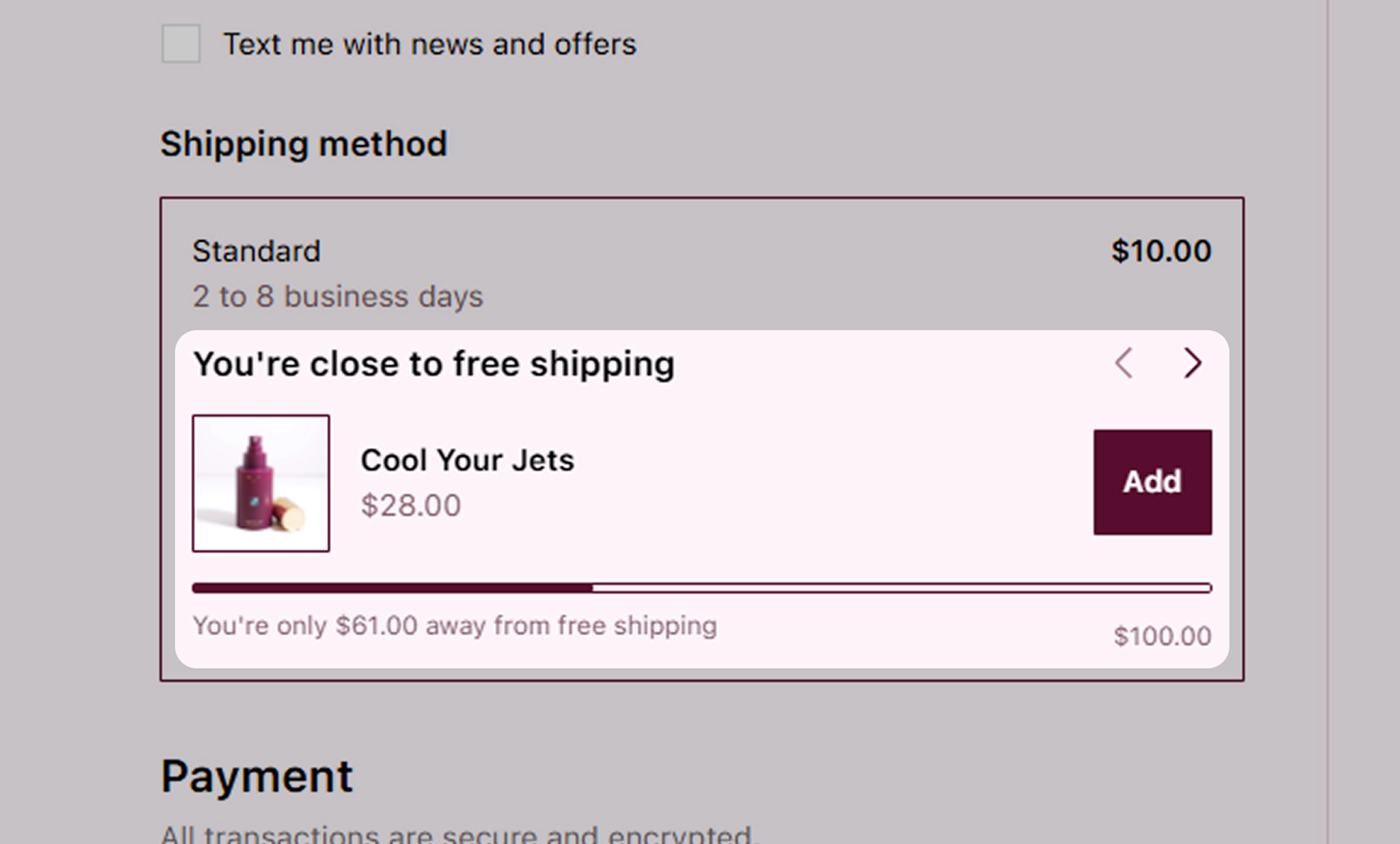 Booie free shipping threshold
