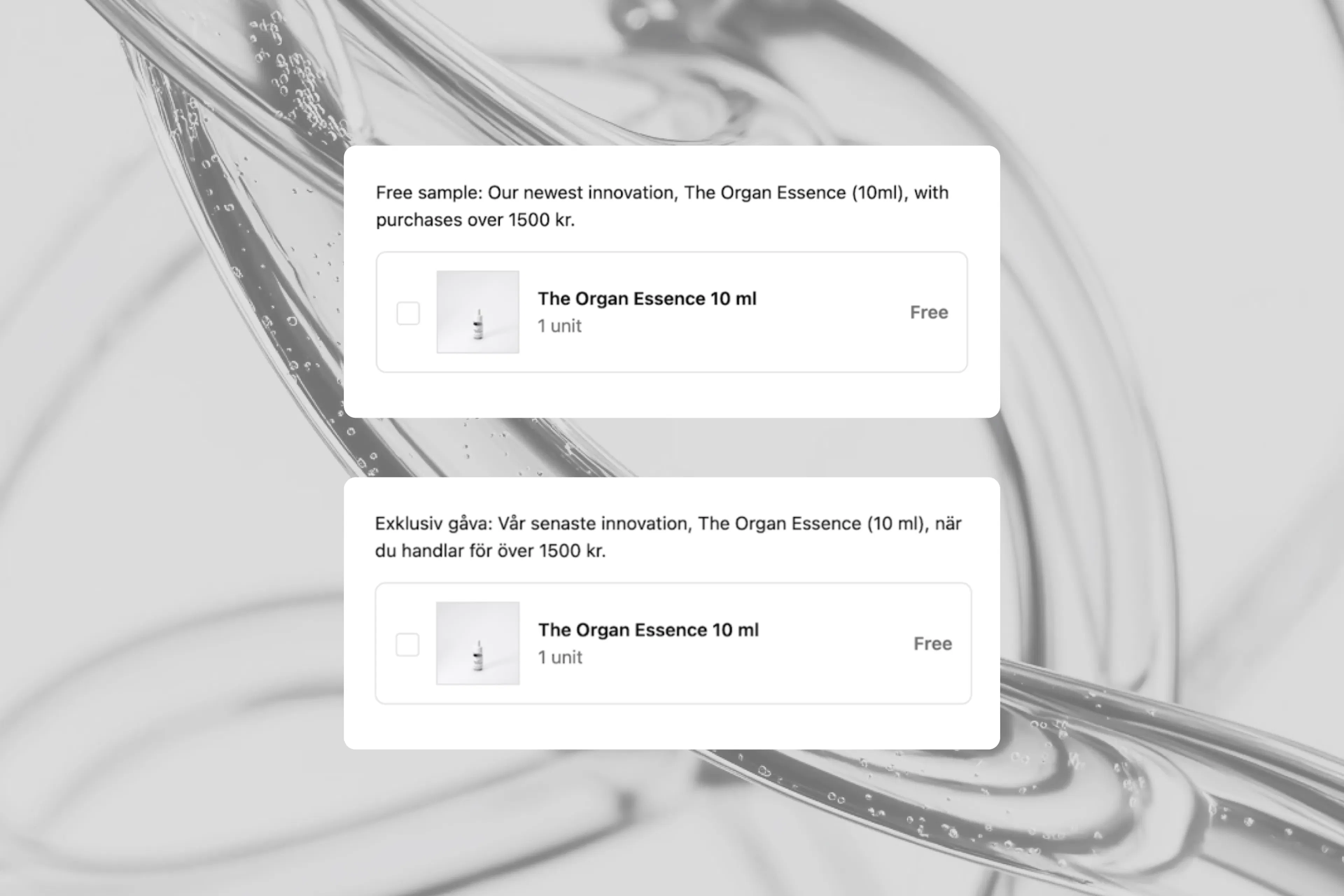 Checkout Components x MANTLE