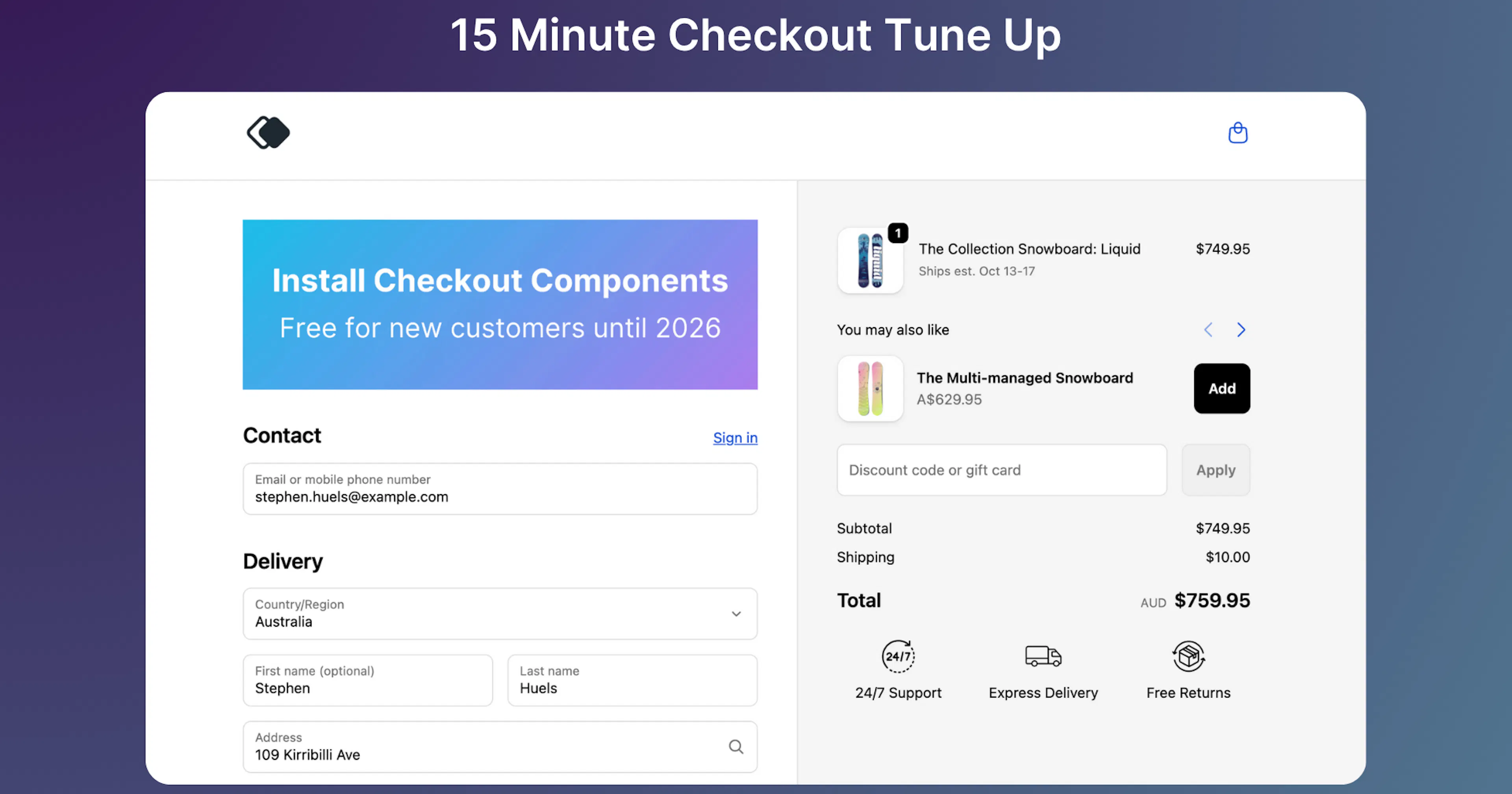 15 Minute Checkout Tune Up