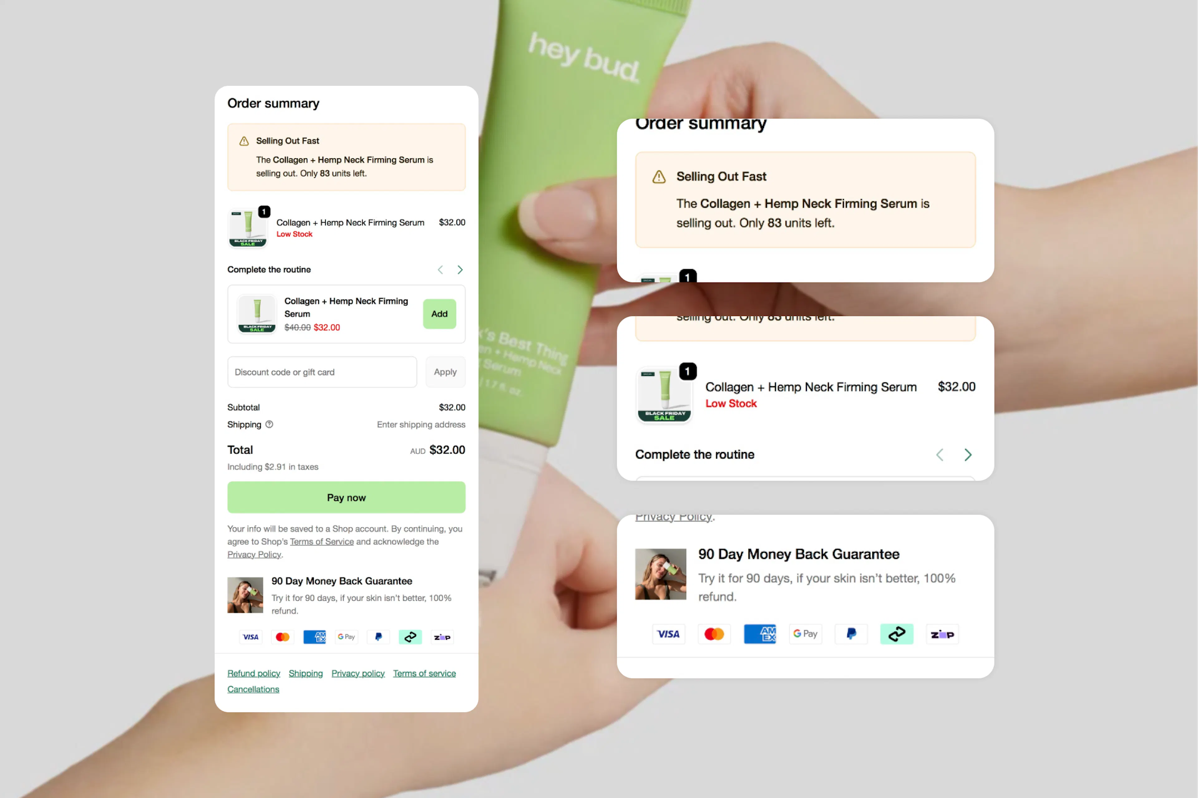 Conversion at Checkout