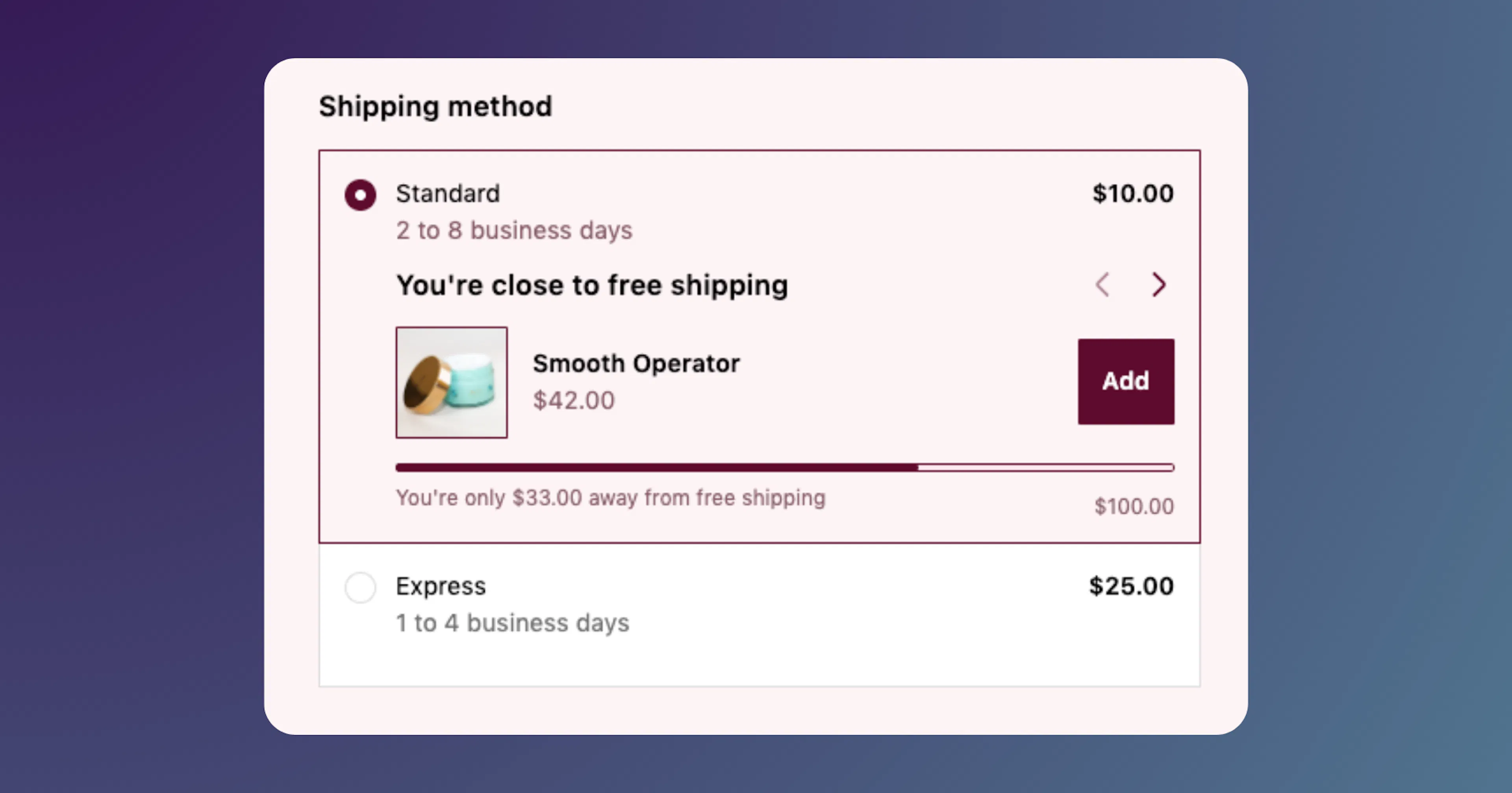 Booie Beauty Free Shipping Upsell