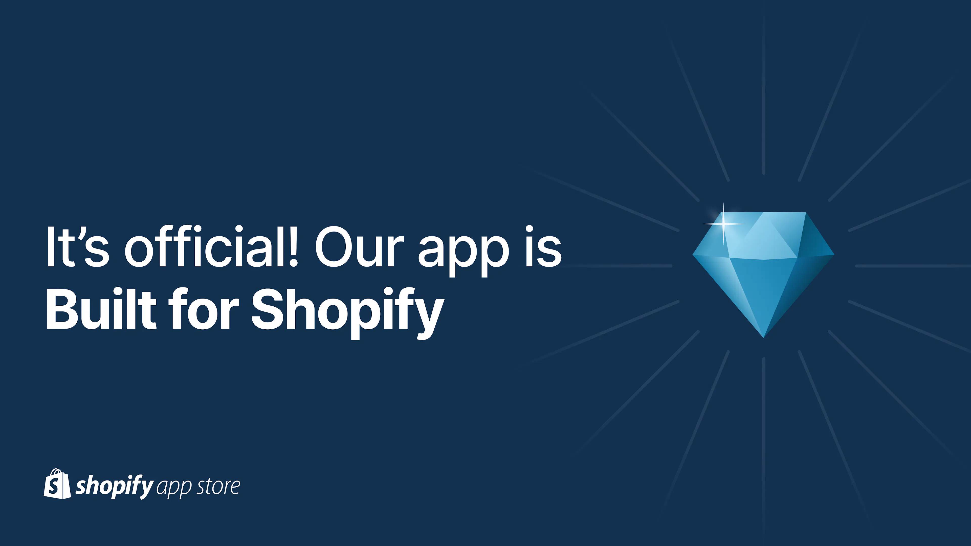 We're Built for Shopify