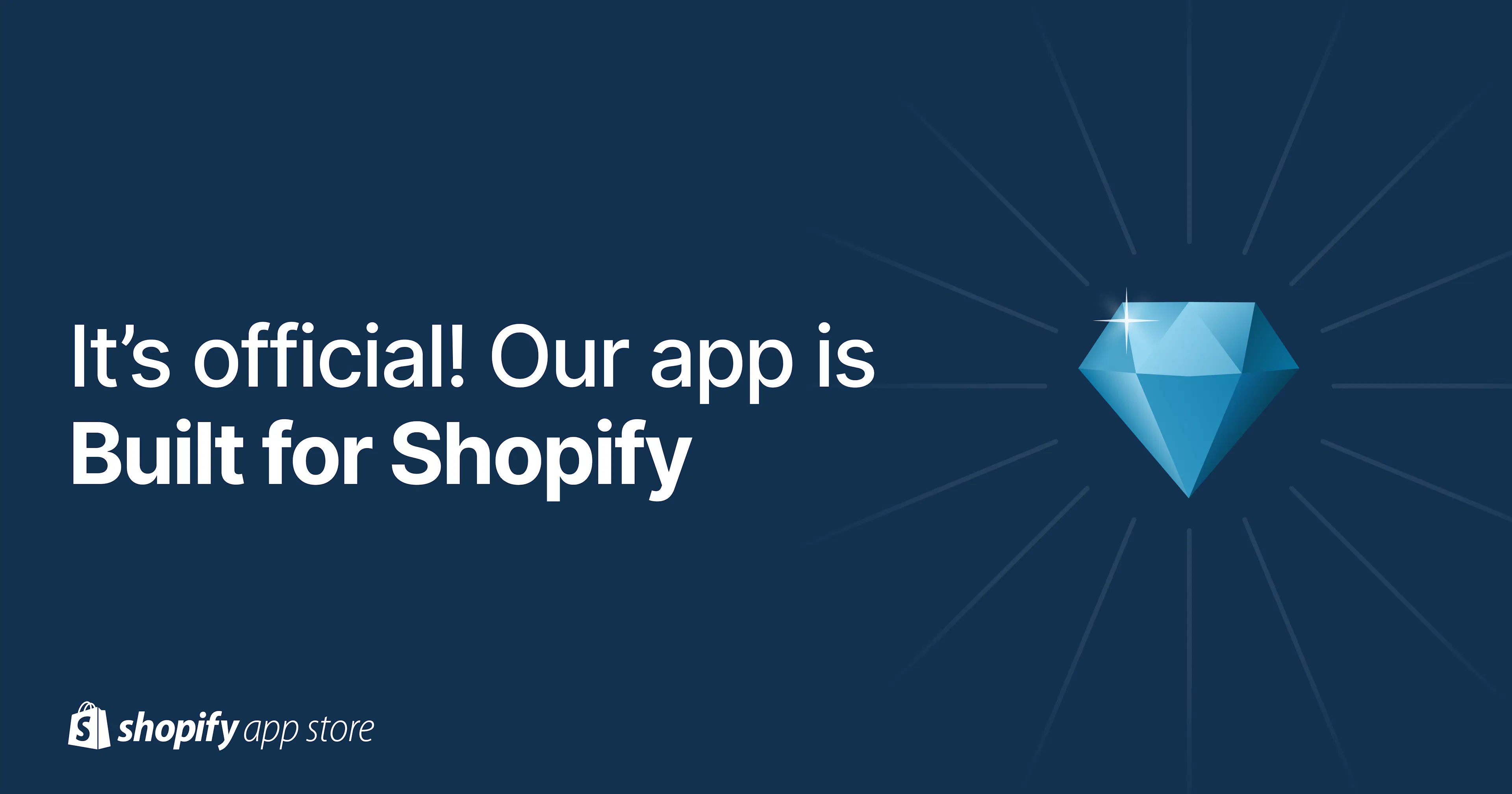 We're Built for Shopify