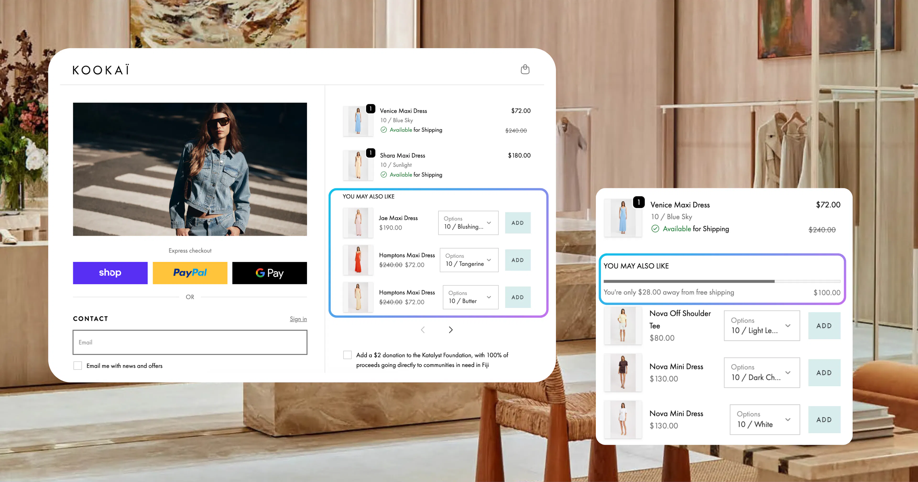 Kookai Checkout optimisations 