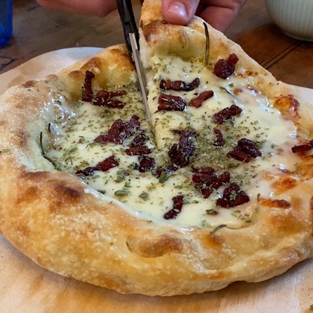 La pizza Mont d'Or