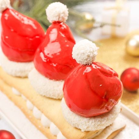 Bûche bonnet de Noël