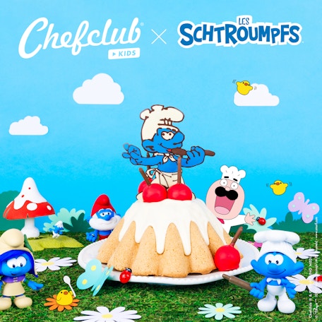 Le gâteau du Schtroumpf Pâtissier