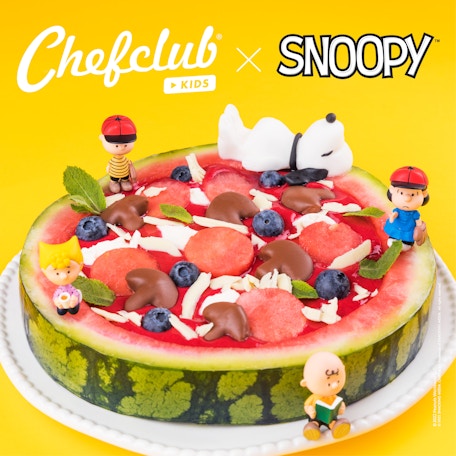 La pizza fruitée de Snoopy