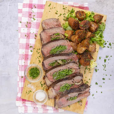Herb-Stuffed Ribeye