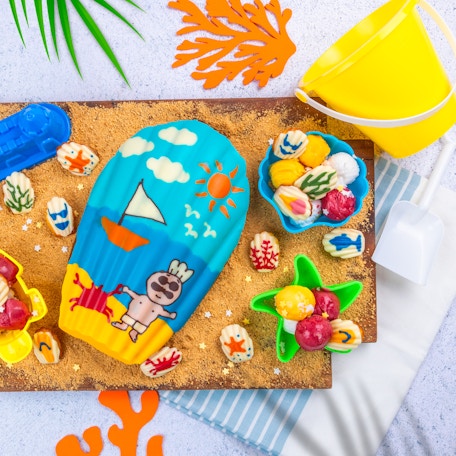 La madeleine glacée à la plage