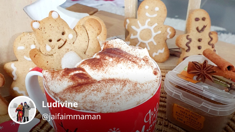 Coffret cadeau Noël avec tasse, cuillère à chocolat chaud, myrtille et  flocon de Noël - Chocklad