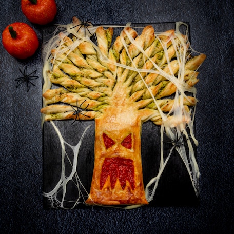 Halloween Savory Pastry Tree