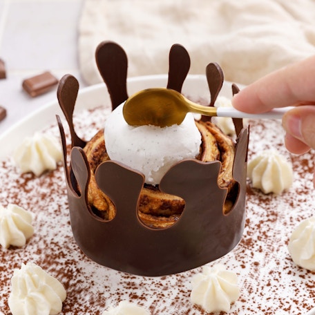 Mini-tarte choco-croissant