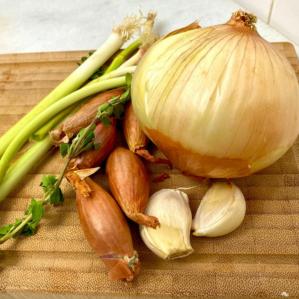 Onion, garlic
