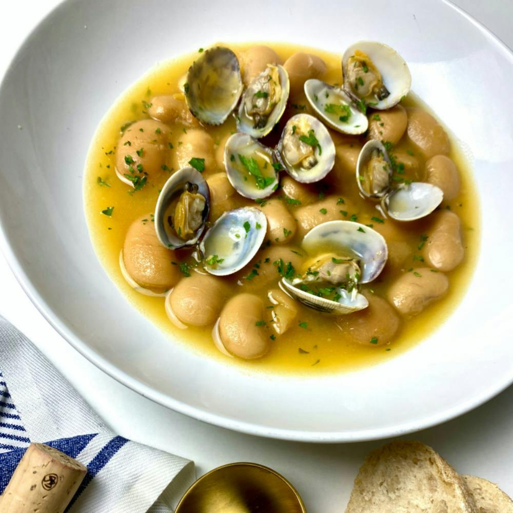 white beans and clams stew
