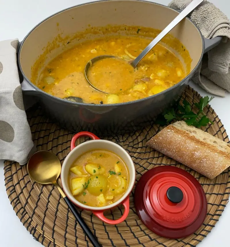 Authentic Cadiz-style Cuttlefish and Potato Stew with Turmeric Recipe ...