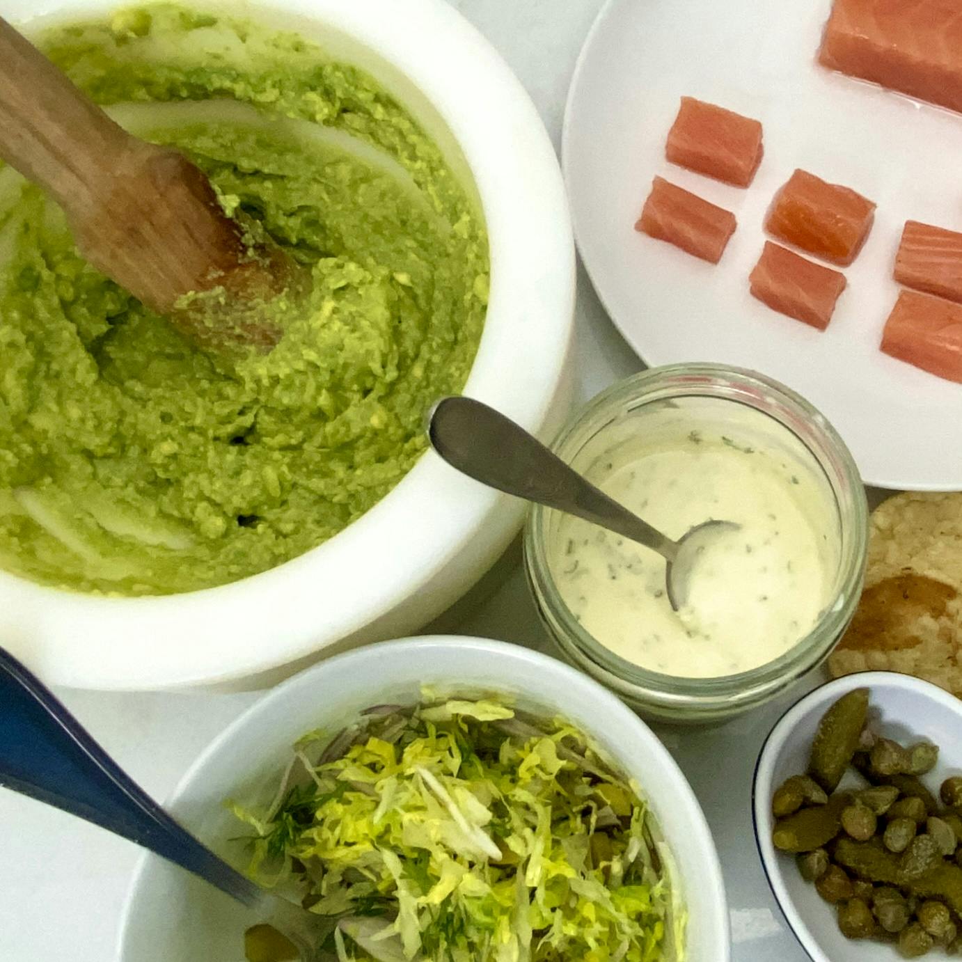 Avocado and Smoked Salmon ingredients