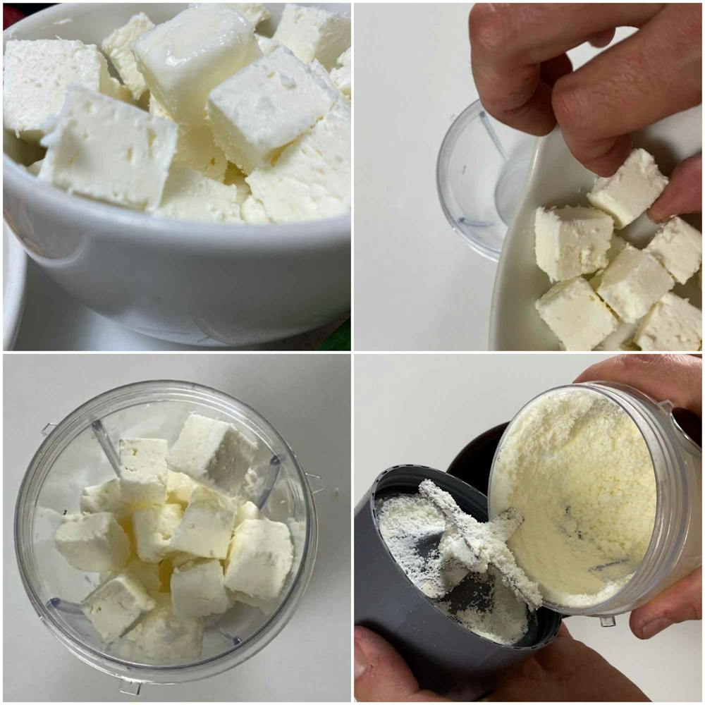 Collage feta cheese